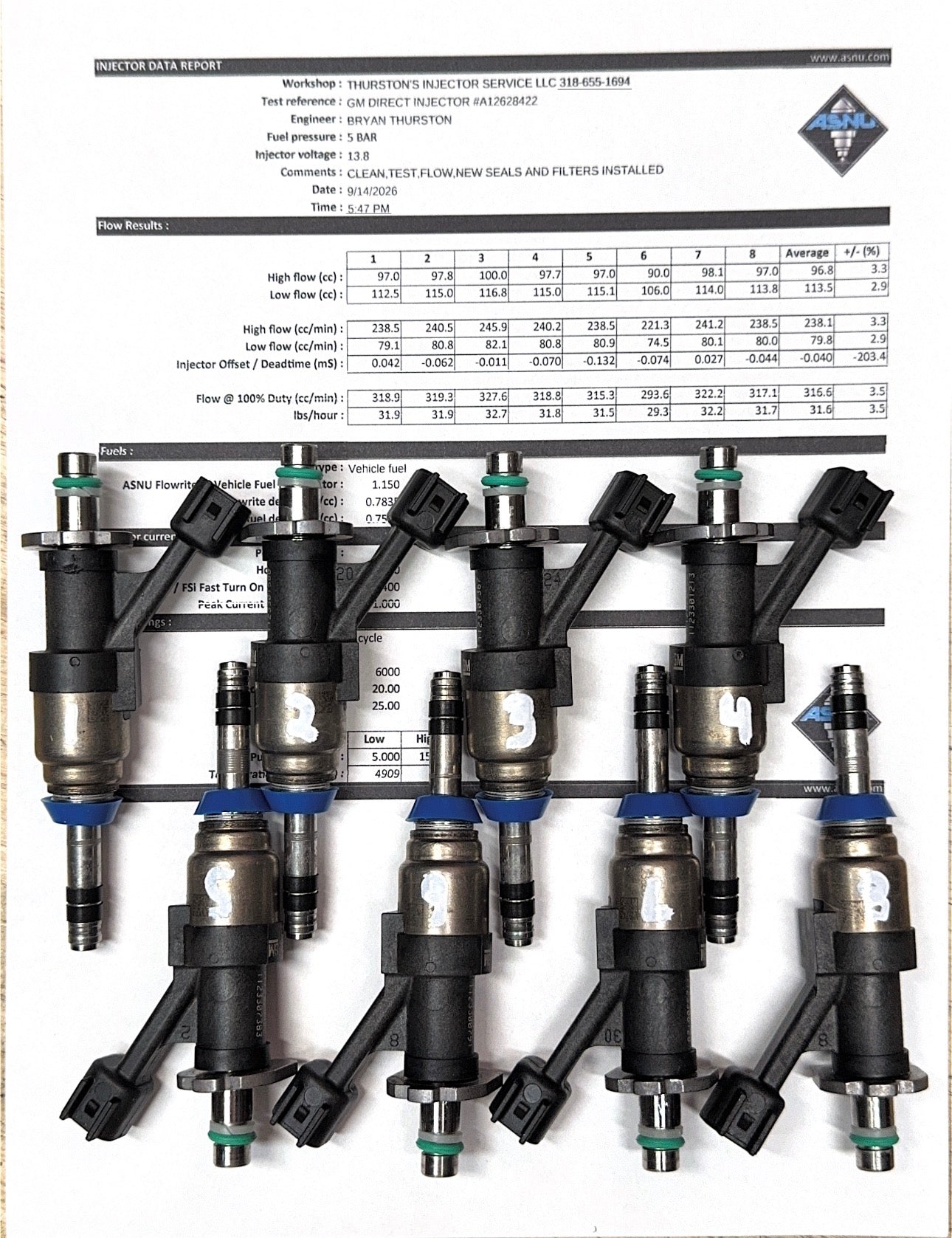GM Direct Injectors #12628422