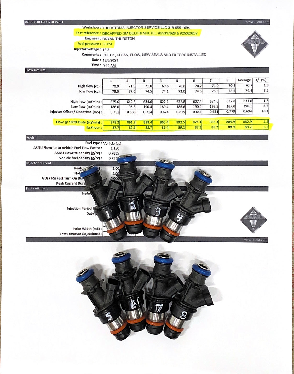 880cc GM Delphi Multec #25317628/#25320287