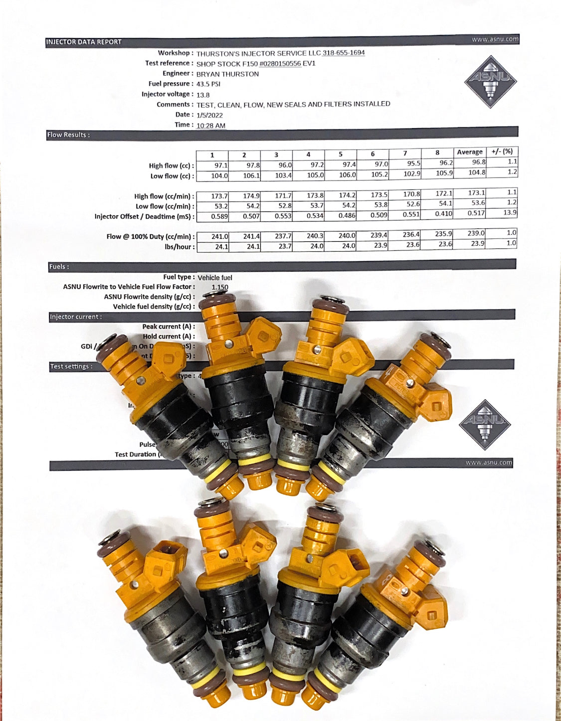 Ford F-150/Crown Vic Injectors